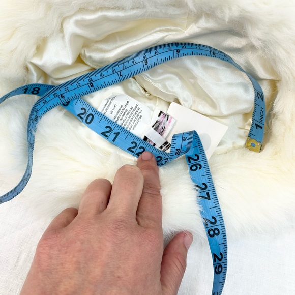 Faux Fur Bucket Hat in Cream - Picture 12 of 13